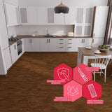 Lucida USA Java Brown Wood Look 12-mil x 6-in W x 6-in L Waterproof Peel and Stick Vinyl Tile Flooring (0.6-sq ft/ Piece)