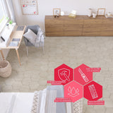 Lucida USA Pistachio Brown Wood Look 12-mil x 6-in W x 6-in L Waterproof Peel and Stick Vinyl Tile Flooring (0.6-sq ft/ Piece)