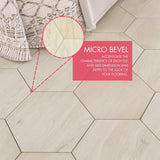 Lucida USA Pistachio Brown Wood Look 12-mil x 6-in W x 6-in L Waterproof Peel and Stick Vinyl Tile Flooring (0.6-sq ft/ Piece)