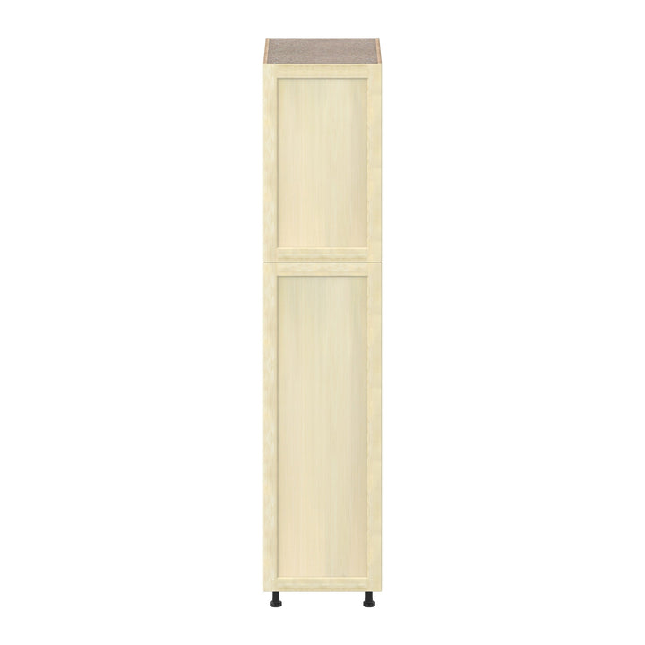 Project Source Omaha Unfinished 18-in W x 84.5-in H x 24.5-in D Unfinished Poplar Pantry Ready To Assemble Cabinet (Recessed Panel Shaker Door Style)