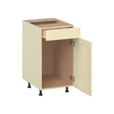 Project Source Omaha Unfinished 18-in W x 34.5-in H x 24.5-in D Unfinished Poplar 1-Drawer Base Ready To Assemble Cabinet (Recessed Panel Shaker Style)