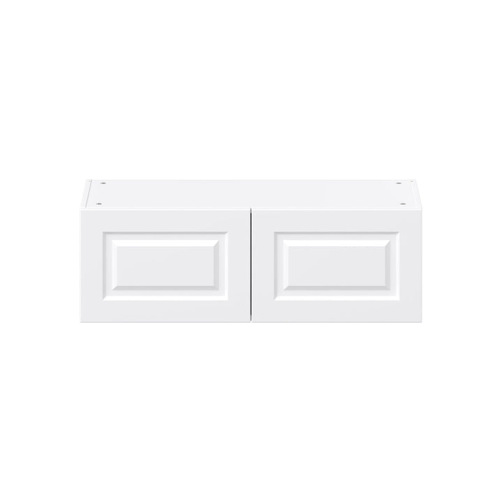 Project Source Cheyenne White 36-in W x 12-in H x 12.56-in D White Wall Ready To Assemble Cabinet (Raised Panel Square Door Style)