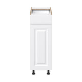 Project Source Cheyenne White 12-in W x 34.5-in H x 24.56-in D White 1-Drawer Base Ready To Assemble Cabinet (Raised Panel Square Style)