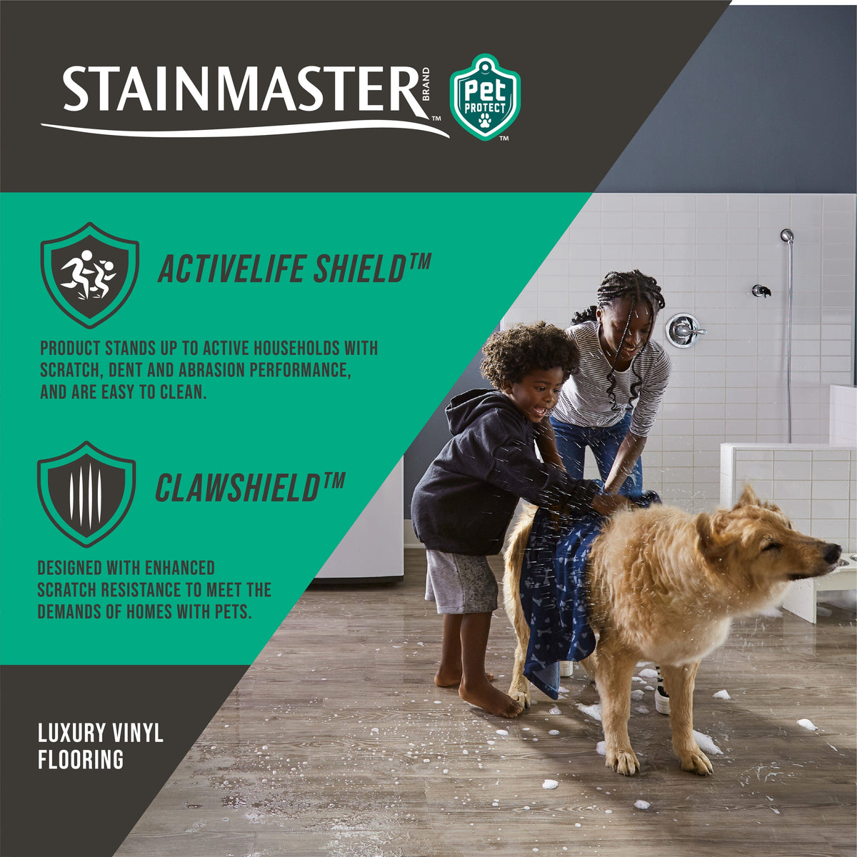 STAINMASTER PetProtect Willow 7-mm x 7-in W x 48-in L Waterproof Interlocking Luxury Vinyl Plank Flooring (18.57-sq ft/case)