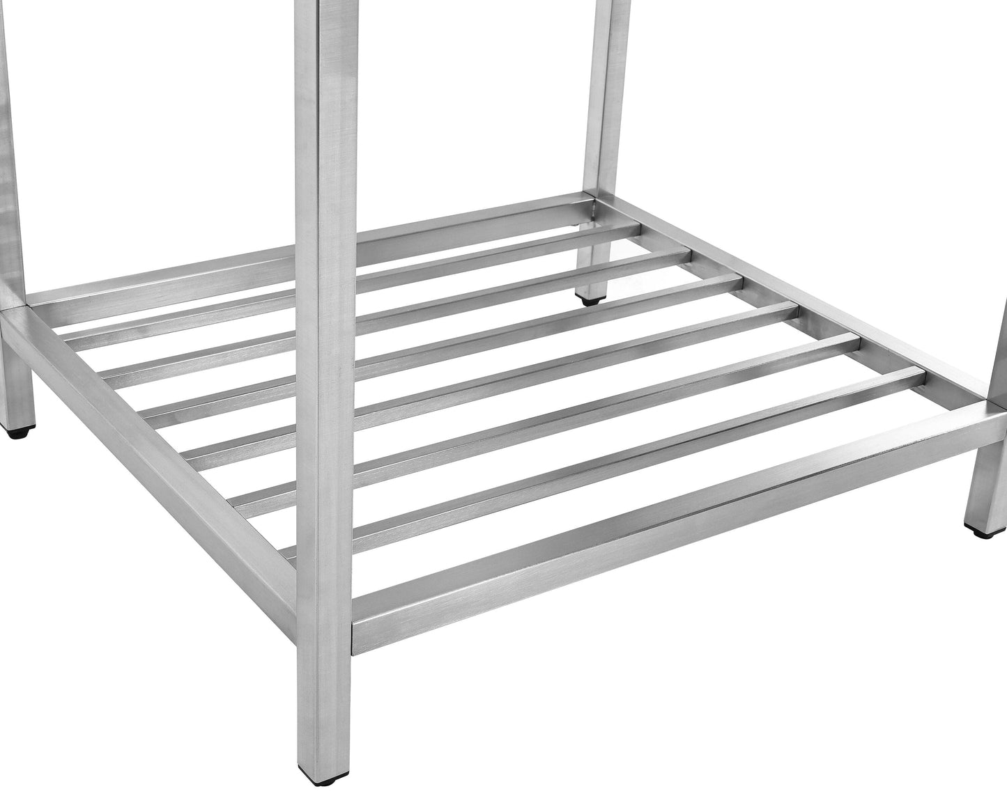 Style Selections Stainless Steel Freestanding Laundry Sink with Faucet - 22x25 Inch