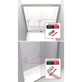 Simplicity 60 x 59-1/4 in. Frameless Mod Soft-Close Sliding Bathtub Door in Chrome with 1/4 in. (6mm) Clear Glass - Super Arbor
