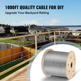 VEVOR 1000-ft Silver Stainless Steel Cable