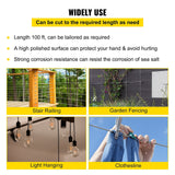 VEVOR 100-ft Silver Stainless Steel Cable