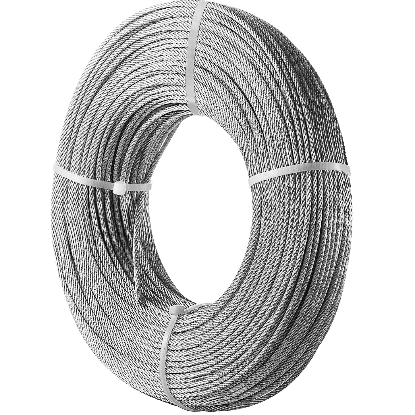 VEVOR 100-ft Silver Stainless Steel Cable