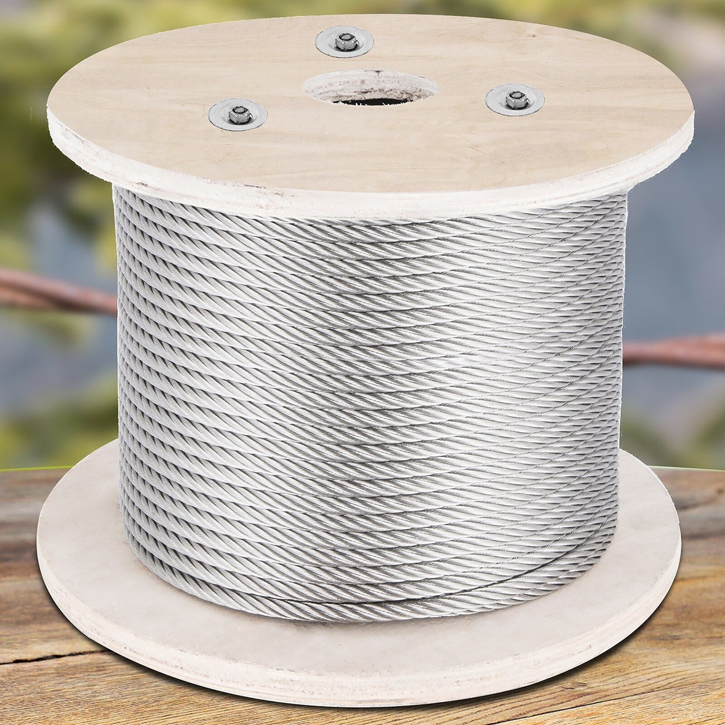 VEVOR 500-ft Silver Stainless Steel Cable