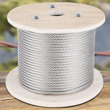 VEVOR 500-ft Silver Stainless Steel Cable