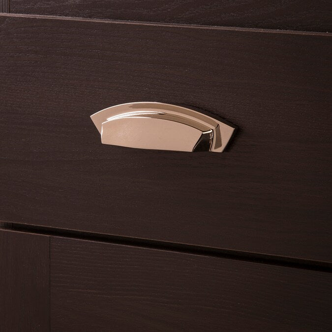 Hickory Hardware Velocity 3-in or 3-3/4-in (96mm) Center to Center Polished Nickel Arch Cup Drawer Pull