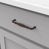 Hickory Hardware Williamsburg 5-1/16-in (128mm) Center to Center Vintage Bronze Rectangular Handle Drawer Pull