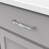 Hickory Hardware Williamsburg 5-1/16-in (128mm) Center to Center Chrome Rectangular Handle Drawer Pull