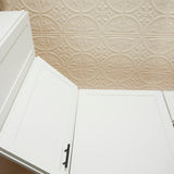 Dimensions 4-ft x 2-ft Creme Polystyrene Surface-mount Ceiling Plank (1-Pack, 8-sq ft / Case)