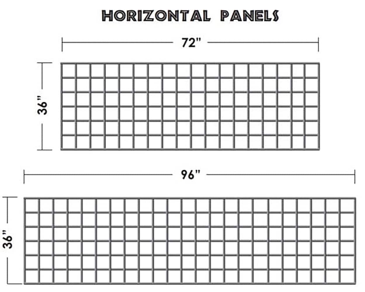 Wild Hog 2/5-in x 36-in x 72-in Black Metal Rectangular Railing Panel