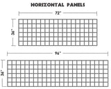 Wild Hog 2/5-in x 60-in x 72-in Black Metal Rectangular Railing Panel