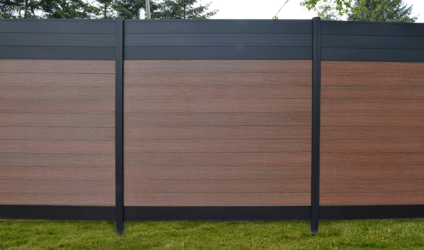 Infinity Euro 5-in W x 6-ft H Black Rose Composite Fence Picket