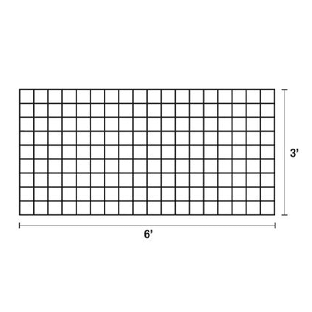 Wild Hog 2/5-in x 36-in x 72-in Black Metal Rectangular Railing Panel