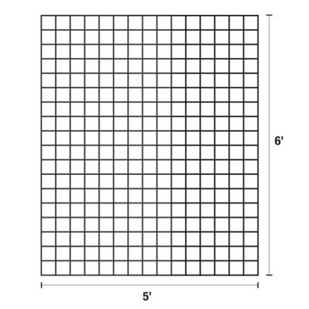 Wild Hog 2/5-in x 60-in x 72-in Black Metal Rectangular Railing Panel