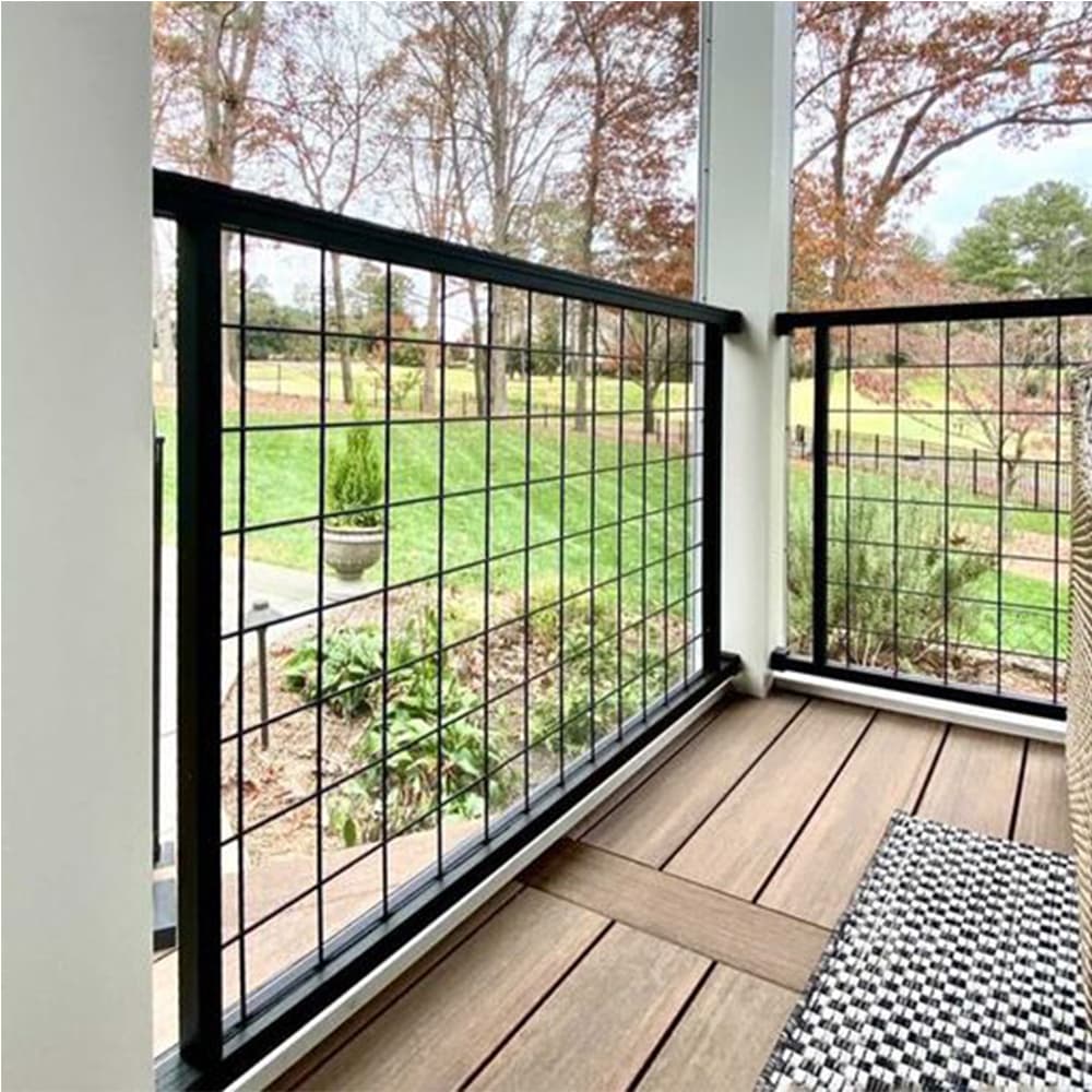 Wild Hog 2/5-in x 36-in x 72-in Black Metal Rectangular Railing Panel