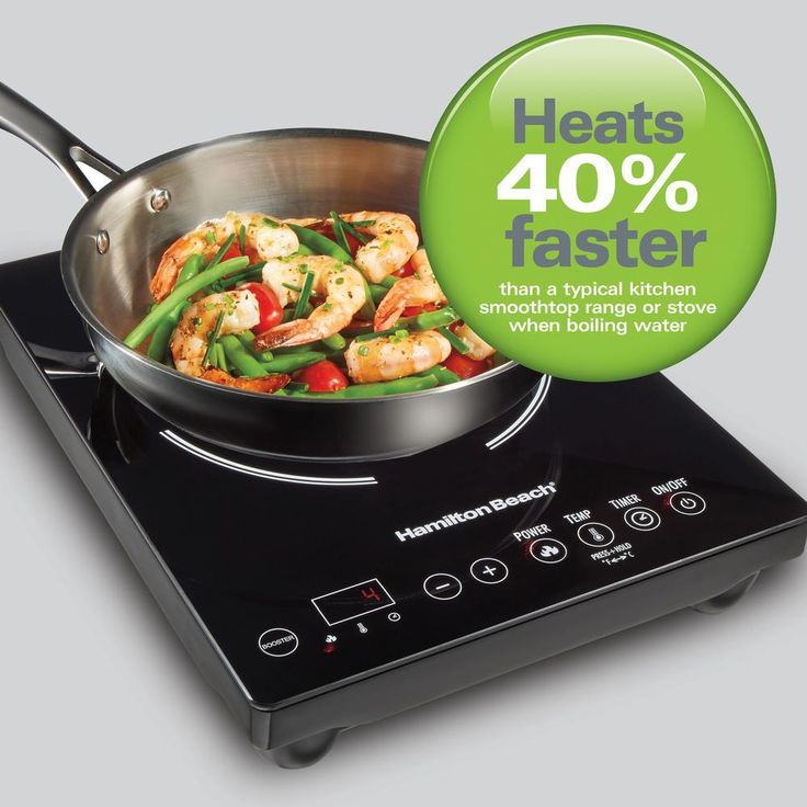Single Burner 10 in. Black Induction Cooktop