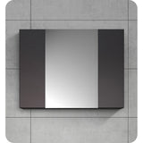 Fresca Modello 32-in x 23.65-in Surface Mount Espresso Mirrored Soft Close Medicine Cabinet