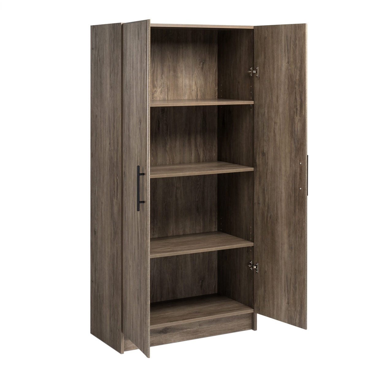 Prepac Elite 32-in W x 65-in H Wood Composite Drifted Gray Freestanding Utility Storage Cabinet