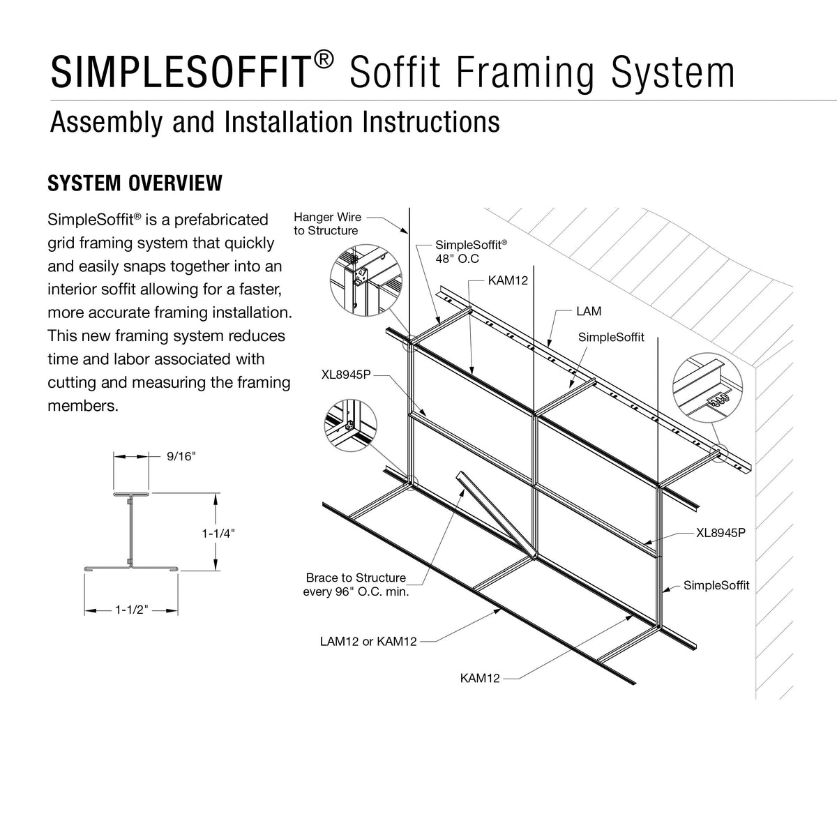 Armstrong Ceilings 1.5-in W x 48-in L x 1.25-in D SimpleSoffit Galvanized Steel Wall Framing Stud