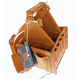 10.75 in. Tuff-Tote Ultimate Tool Bag Carrier Premium Leather with Strap - Super Arbor