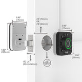 U-Bolt Pro 6-in-1 Bluetooth Enabled Fingerprint and Keypad Smart Lock Deadbolt Plus Bridge WiFi Adapter - Super Arbor