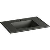 Ceramic/Impressions 25 in. Single Faucet Hole Vitreous China Vanity Top with Basin in White Impressions - Super Arbor