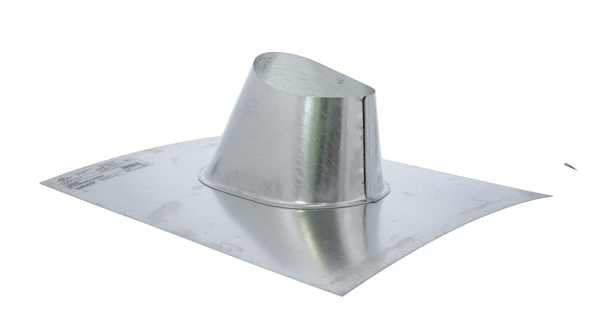 Selkirk Gas Vent Flashing, 17-in W x 15-in L, Silver 28-Gauge Galvanized Steel Step Flashing