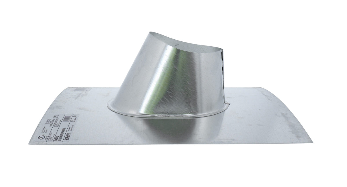 Selkirk Gas Vent Flashing, 17-in W x 15-in L, Silver 28-Gauge Galvanized Steel Step Flashing