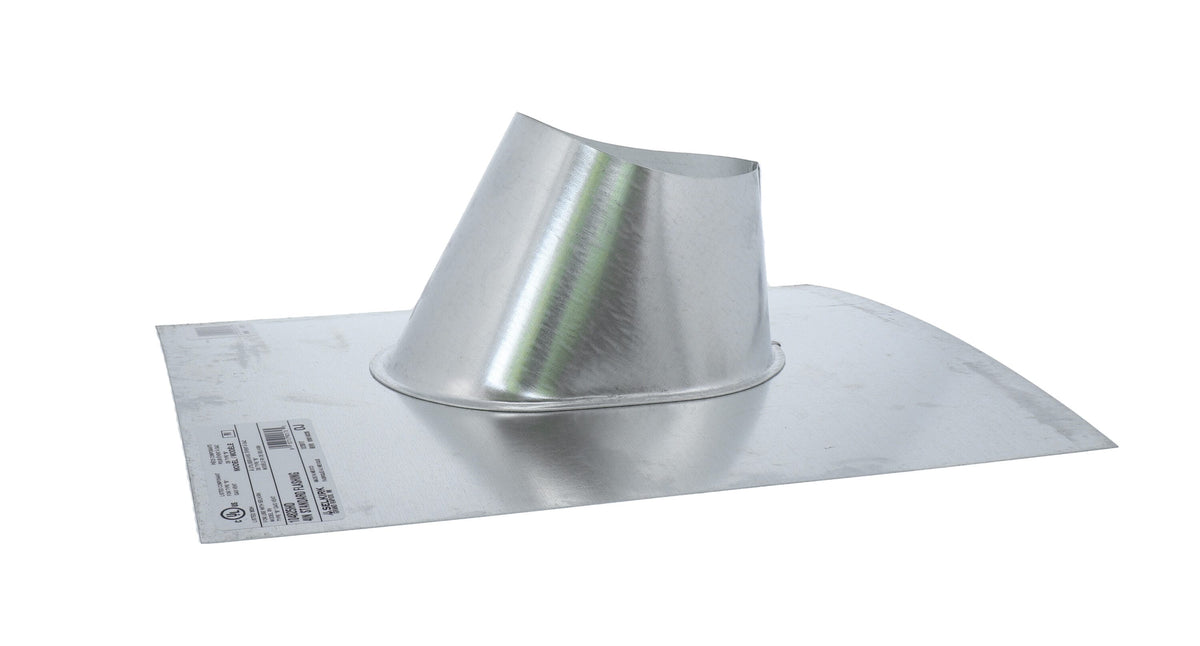 Selkirk Gas Vent Flashing, 17-in W x 15-in L, Silver 28-Gauge Galvanized Steel Step Flashing