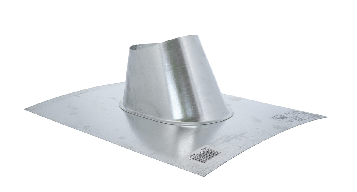 Selkirk Gas Vent Flashing, 17-in W x 15-in L, Silver 28-Gauge Galvanized Steel Step Flashing