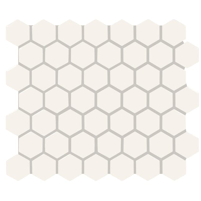American Olean Color Ways Designer White 10-in x 12-in Matte Ceramic Hexagon Patterned Floor and Wall Tile (9.72-sq. ft/ Carton)