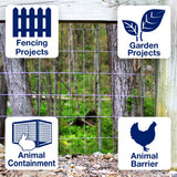 IRONRIDGE Gray Steel 50-ft Welded Wire Fence, 2x3 Mesh