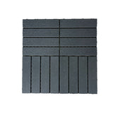 Bybafun 12-in x 12-in 44-Pack Gray A Prefinished Vinyl/Plastic Deck Tile (44-sq ft)