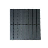 Bybafun 12-in x 12-in 44-Pack Gray A Prefinished Vinyl/Plastic Deck Tile (44-sq ft)