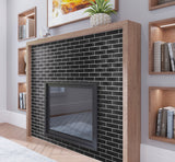 Apollo Tile (Sample) Metropolis Black 2-in x 8-in Polished Glass Subway Wall Tile
