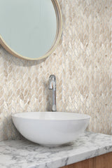 Apollo Tile (Sample) Sparta Beige 4-in x 4-in Polished Marble Patterned Floor and Wall Tile