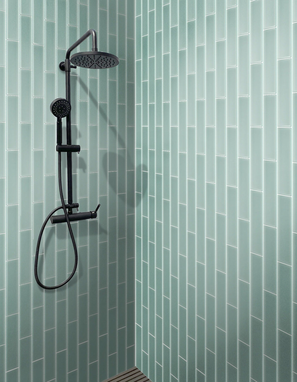 Apollo Tile Colorway Cadet Blue 3-in x 12-in Glossy Glass Brick Subway Wall Tile (5-sq. ft/ Carton)