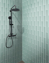Apollo Tile (Sample) Wall Tile Cadet Blue 3-in x 12-in Glossy Glass Brick Subway Wall Tile