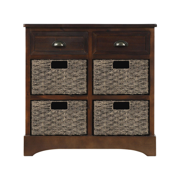 GZMR 28-in W x 28-in H Wood Espresso Freestanding Utility Storage Cabinet