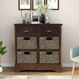 GZMR 28-in W x 28-in H Wood Espresso Freestanding Utility Storage Cabinet