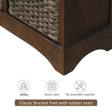 GZMR 28-in W x 28-in H Wood Espresso Freestanding Utility Storage Cabinet