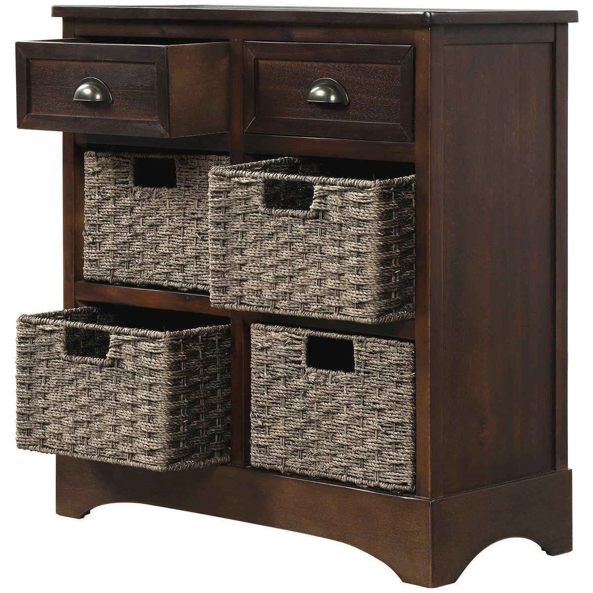 GZMR 28-in W x 28-in H Wood Espresso Freestanding Utility Storage Cabinet