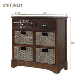 GZMR 28-in W x 28-in H Wood Espresso Freestanding Utility Storage Cabinet
