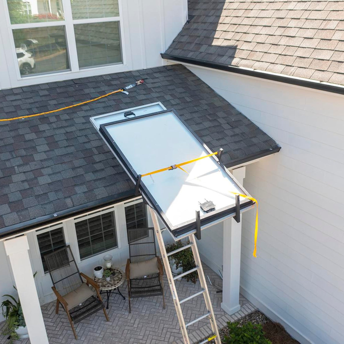 Tie Down TranzVolt G2 Solar Tilt Platform Pro Kit, Milwaukee 18V — Ladder Hoist, 44-ft Reach, 250-lb Capacity